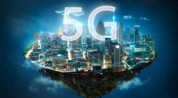 5G over a city